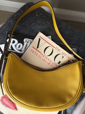 Coach Women’s Pebble Purse - Mustard Yellow